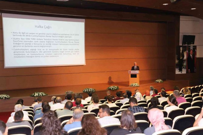 Nevü’de ‘Milli Birlik Ve İ̇radenin Bir Yansıması 15 Temmuz’ Konulu Konferans Düzenlendi