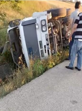 Samsun’da Sulama Tankeri Devrildi: 1 Yaralı
