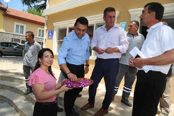 Başkan Cengiz Arslan Belediye Ailesiyle Bayramlaştı