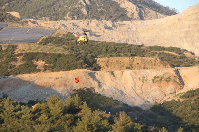Söke’deki Yangında 3 Dönüm Alan Zarar Gördü