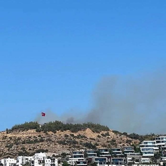 Bodrum’da Makilik Alanda Yangın