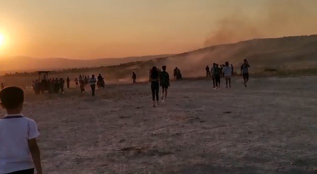 Pamukkale’de Anız Yangını