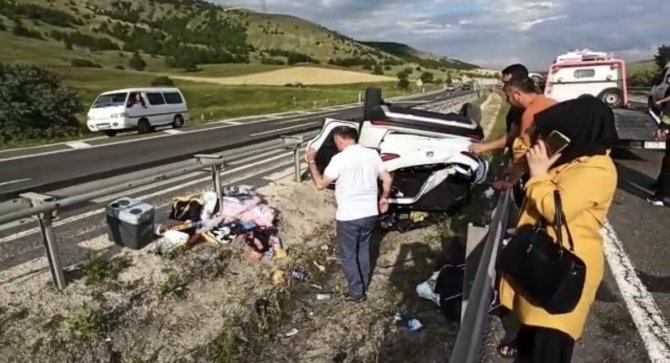 Çankırı’da Otomobil Takla Attı: 1 Yaralı