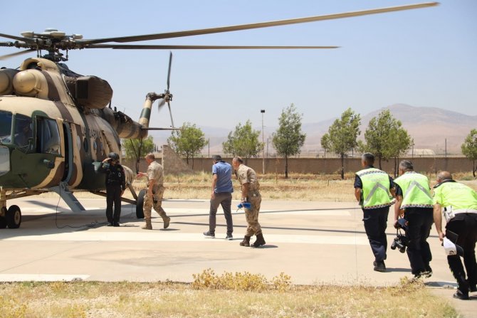Mardin’de Helikopterle Havadan Trafik Denetimi Yapıldı