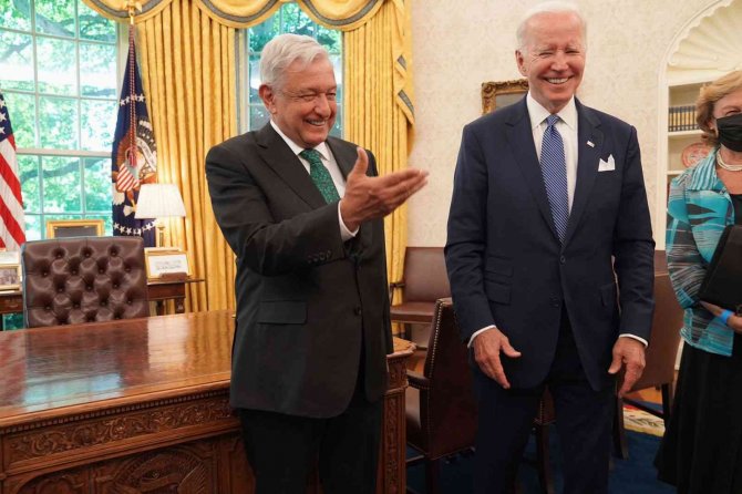 Meksika Devlet Başkanı Obrador İle Abd Başkanı Biden Bir Araya Geldi