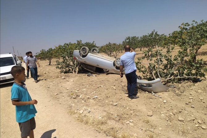 Şanlıurfa’da Kontrolden Çıkan Otomobil Devrildi: 1 Yaralı