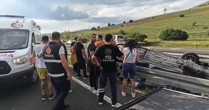 Çankırı’da Otomobil Takla Attı: 1 Yaralı