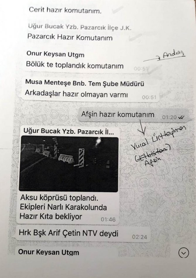 Fetö’cü Askerler Kahramanmaraş’ta Darbeye Böyle Hazırlanmış