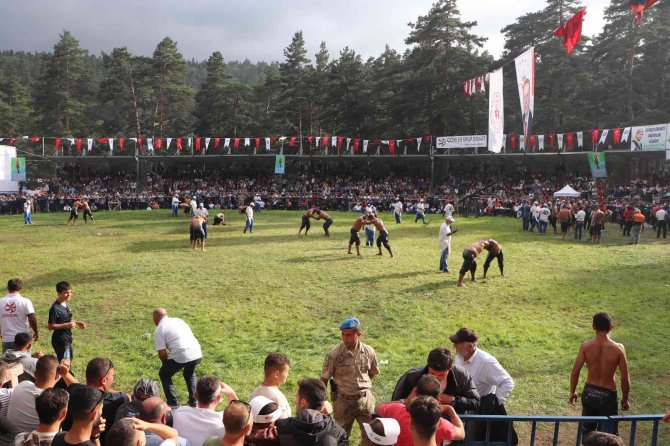 16. Kunduz Yağlı Güreşleri’nin Başpehlivanı Mustafa Taş Oldu