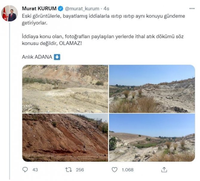 Bakan Kurum’dan İthal Atık İddialarına Yanıt