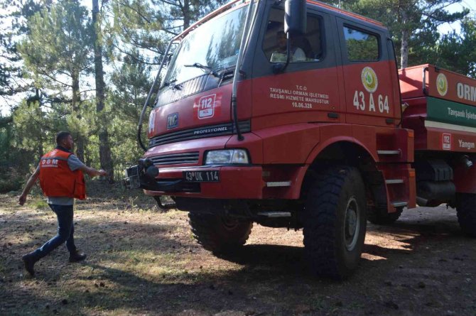 Tavşanlı’daki Orman Yangını Kısa Sürede Söndürüldü