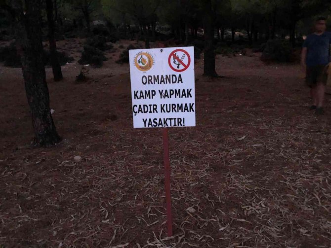 Ormanda Kamp Yapan Tatilcilere Ceza Yağdı