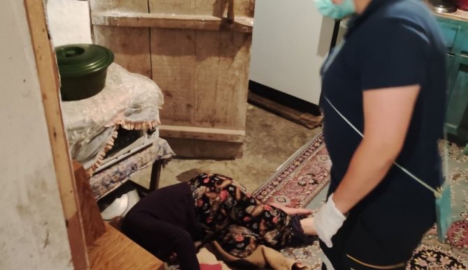 Sungurlu’da Düşen Kadının İmdadına İtfaiye Yetişti