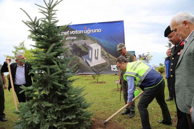 Giresun’da, 15 Temmuz Şehitleri Anısına Fidan Dikilip, Dağıtıldı