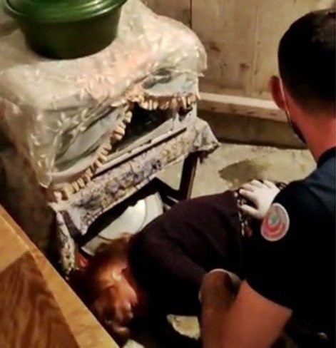 Sungurlu’da Düşen Kadının İmdadına İtfaiye Yetişti