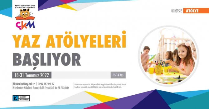 Kadıköy’de Çocuklar İçin Yaz Atölyeleri Başlıyor