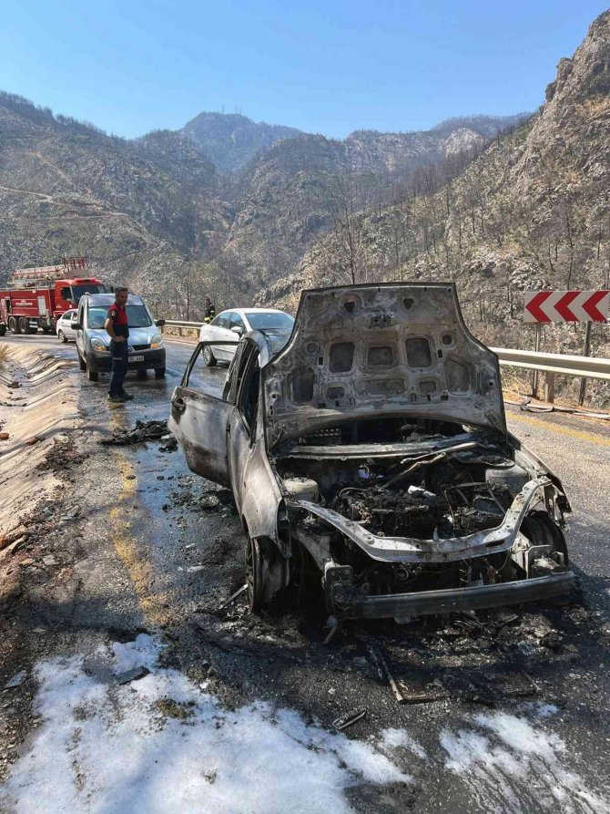 Marmaris’te Araç Yangını