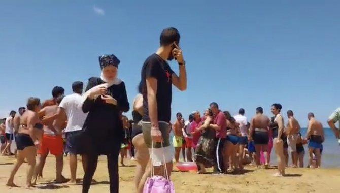 Sarıyer’de Plajda Korku Dolu Anlar: Kalp Masajı Yapılırken Şoka Giren Anneyi Tokatladı