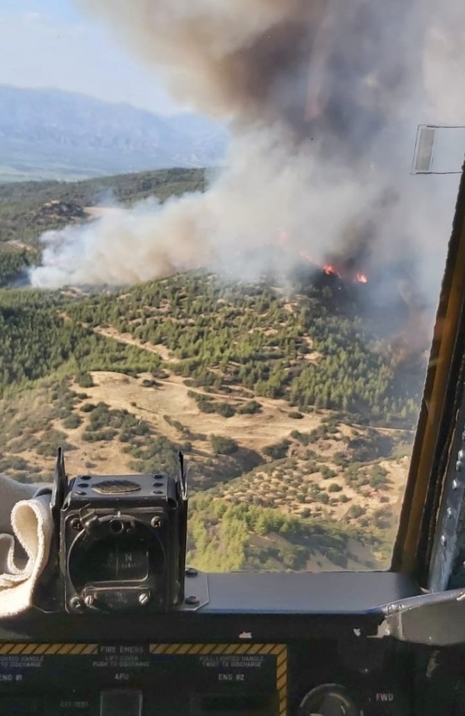Nazilli’deki Yangına Müdahale Sürüyor