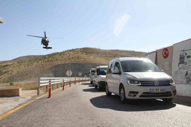 Elazığ’da Bayram Tatili Dönüşü Helikopter Destekli Trafik Denetimi