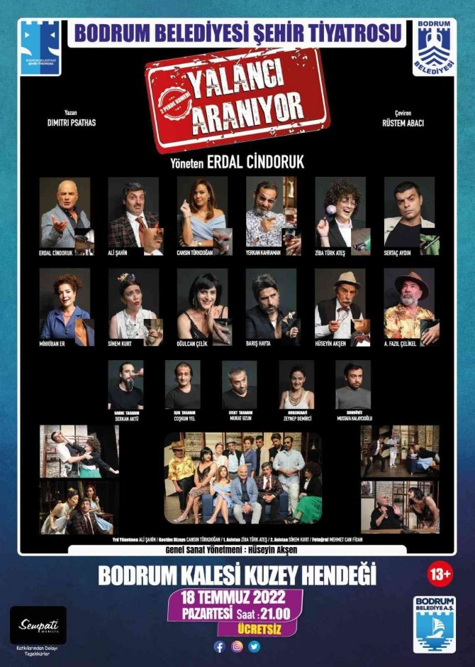 Şehir Tiyatrosu Yeni Oyunuyla Bodrum Kalesi’nde