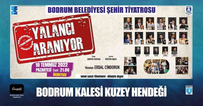 Şehir Tiyatrosu Yeni Oyunuyla Bodrum Kalesi’nde