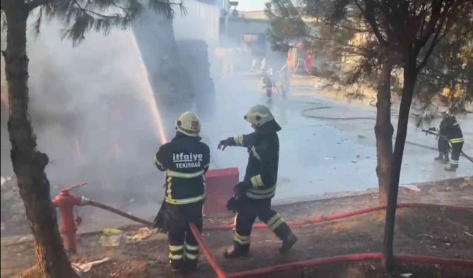 Kağıt Fabrikasında Korkutan Yangın