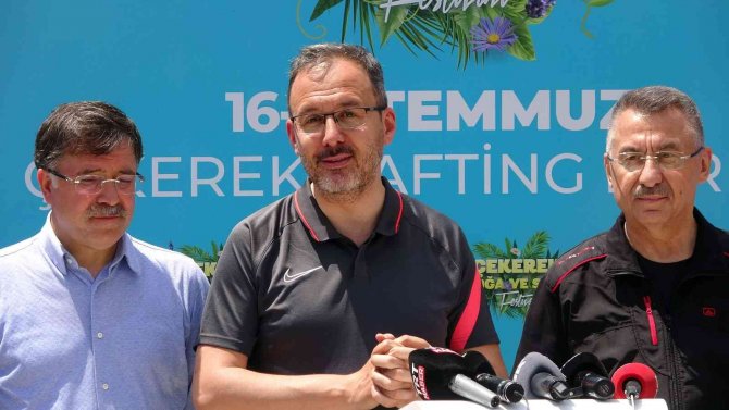 Bakan Kasapoğlu, Yozgat’ta Rafting Yaptı