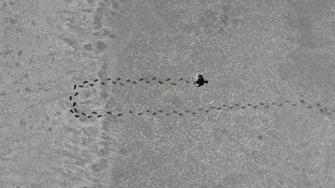 Göl Kurudu, Ortaya Ay Yüzünü Aratmayan Görüntüler Çıktı