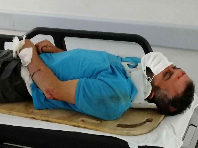 Seyir Halindeki Motosikletten Düşen Yolcu Yaralandı