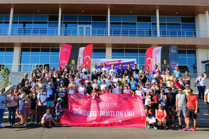 Bölgesel Triatlon Ligi Balıkesir’de Gerçekleştirildi