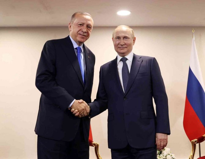 Cumhurbaşkanı Erdoğan, Rusya Devlet Başkanı Putin İle Görüştü