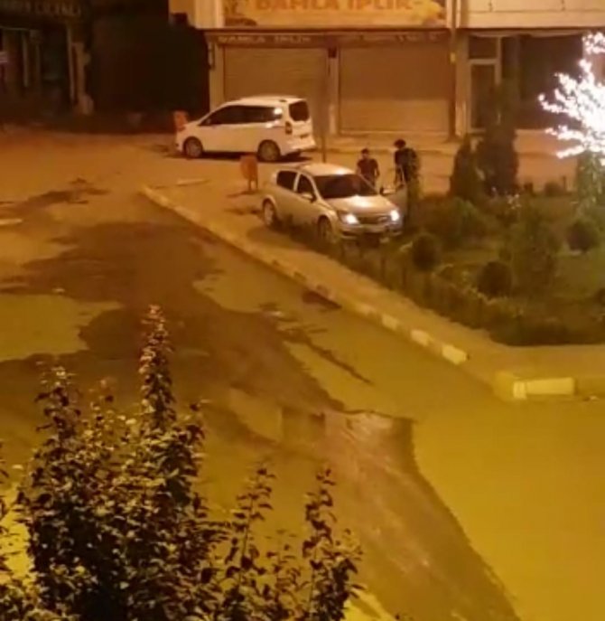 Gece Saatlerinde Direksiyon Hakimiyetini Kaybeden Sürücü Kavşağa Çıktı