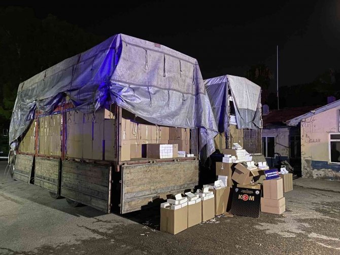 Mersin’de 16 Milyon Adet Boş Makaron Ele Geçirildi