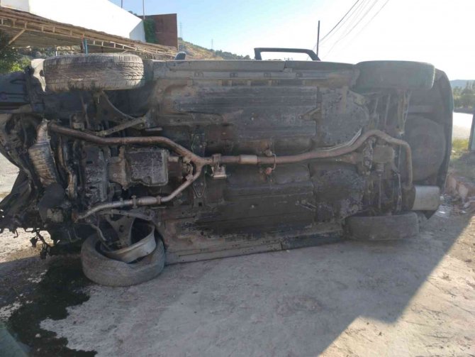 Söke’de Otomobil Takla Attı: 1 Yaralı