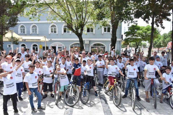 Tekkeköy’de 15 Temmuz Bisiklet Turu
