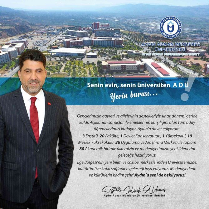 Üniversite Adaylarına Rektör Aldemir’den Davet