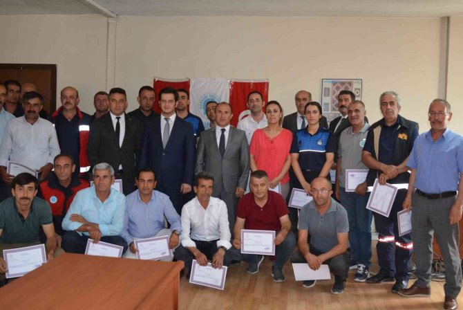 Belediye Personeline ‘İlkyardımcı Belgesi’ Verildi