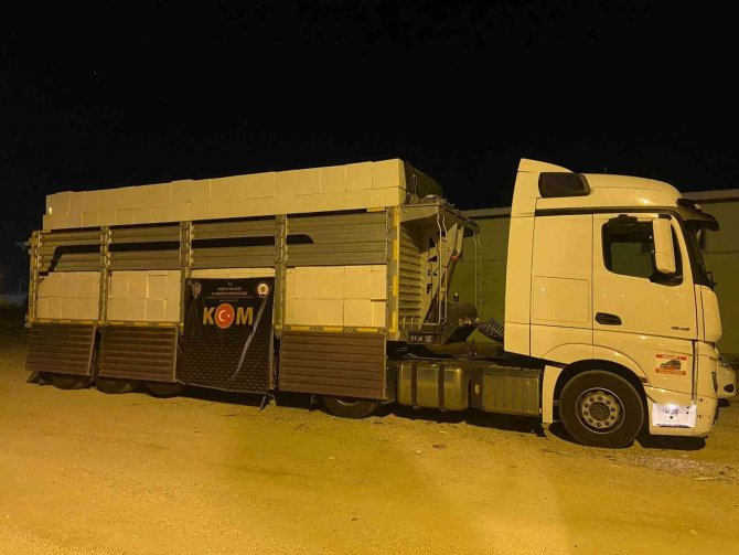 Konya’da 14 Milyon 900 Bin Adet Bandrolsüz Makaron Ele Geçirildi