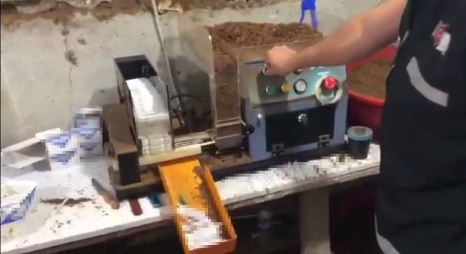 Samsun’da Kaçak Sigara Dolum Atölyesine Operasyon