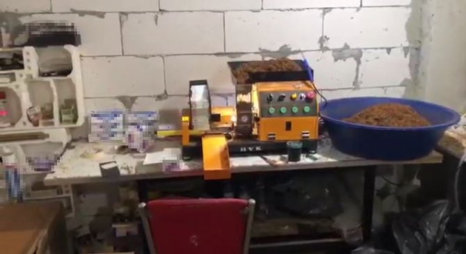 Samsun’da Kaçak Sigara Dolum Atölyesine Operasyon