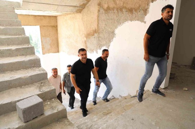 Alanya’da Etüt Merkezi Ve Yeni Okul İnşaatı Devam Ediyor