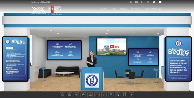 Barü, “Study İn Türkiye Yök Sanal Fuar”da Dünyaya Tanıtılıyor