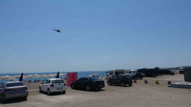 Çanakkale’de Lastik Botla Denize Açılan Kişiyi Arama Çalışmaları Sürüyor