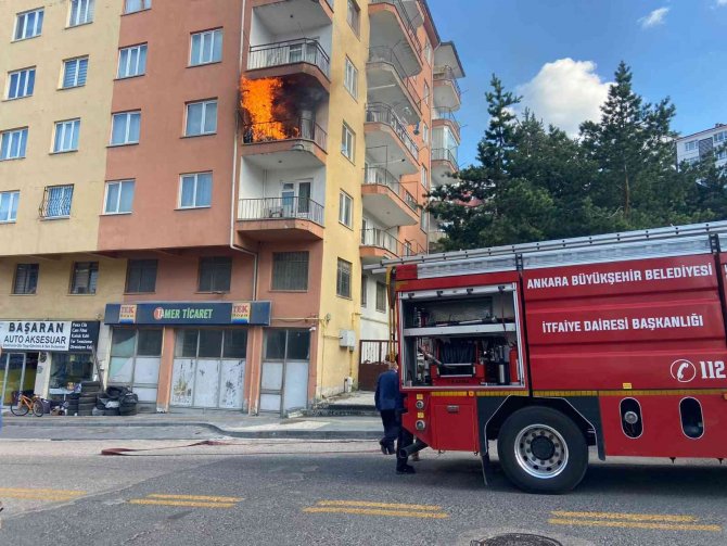 Kızılcahamam’da Yangın