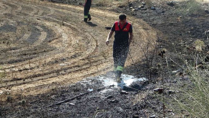 Menteşe’de Ot Yangını