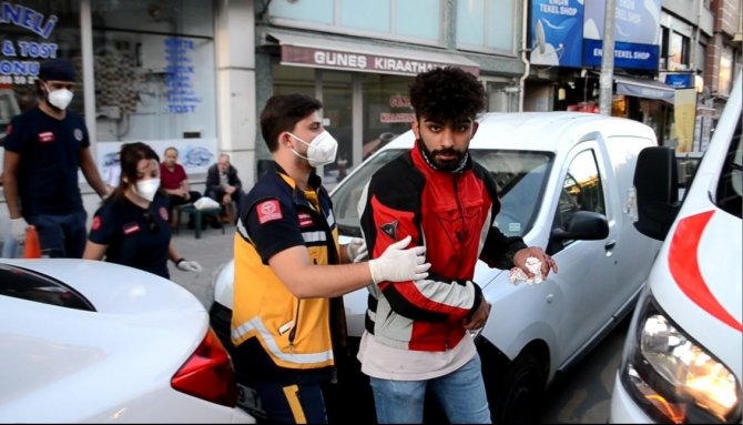 Kazada Yaralanan Motosiklet Sürücüsünden Sitem: “Bizi De Adamdan Sayın”