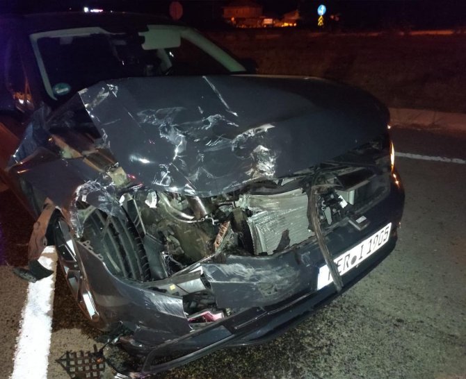 Malkara’da İki Otomobil Çarpıştı: 1 Yaralı