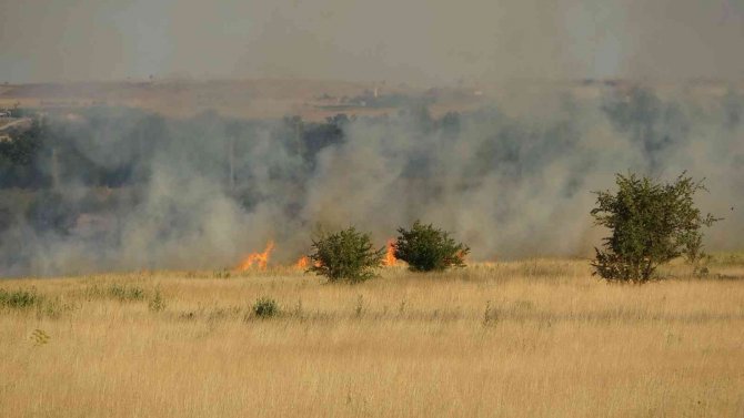 Uşak Havaalanı’nda Çıkan Yangın Paniğe Neden Oldu