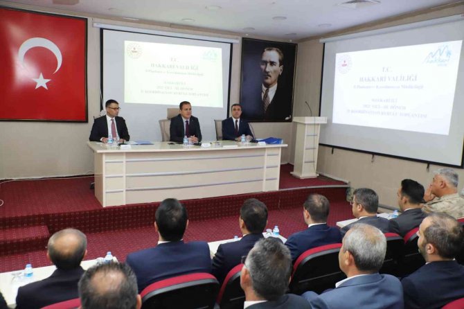 Hakkari’de ‘İ̇l Koordinasyon Kurulu Toplantısı’ Yapıldı